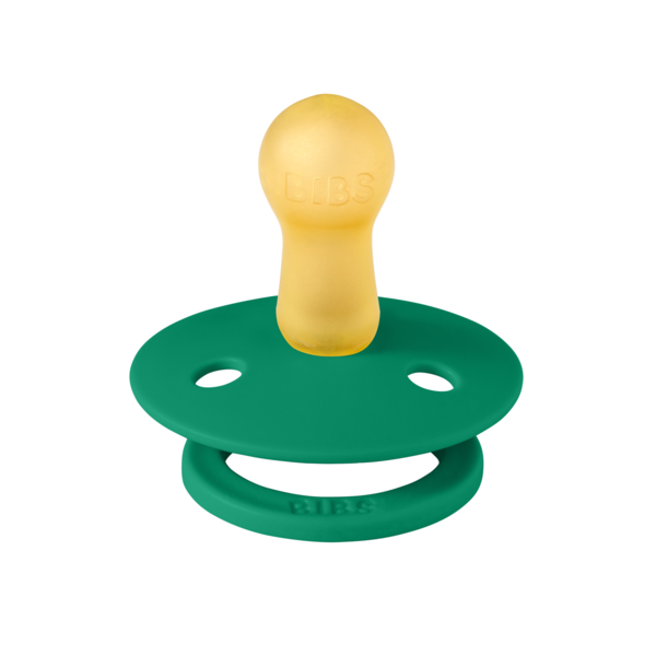 BIBS - Suzeta Colour Latex, tetina rotunda, 6 luni +-Evergreen