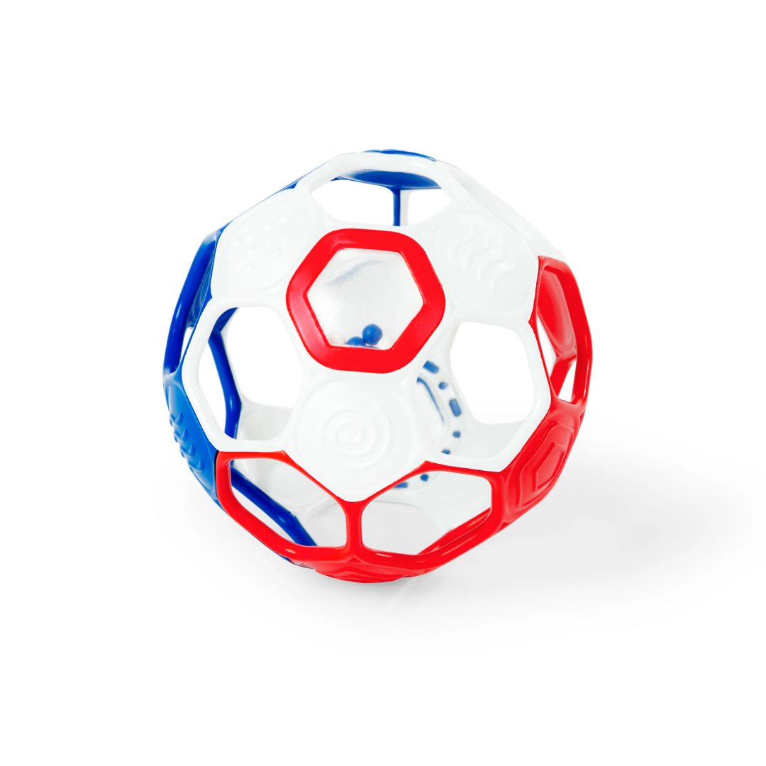 Bright Starts - Minge zornaitoare Grippin' Goals Alb-Albastru