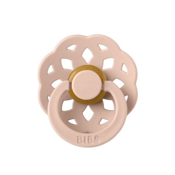BIBS - Suzeta Boheme Latex, tetina rotunda, 0 luni +-Blush