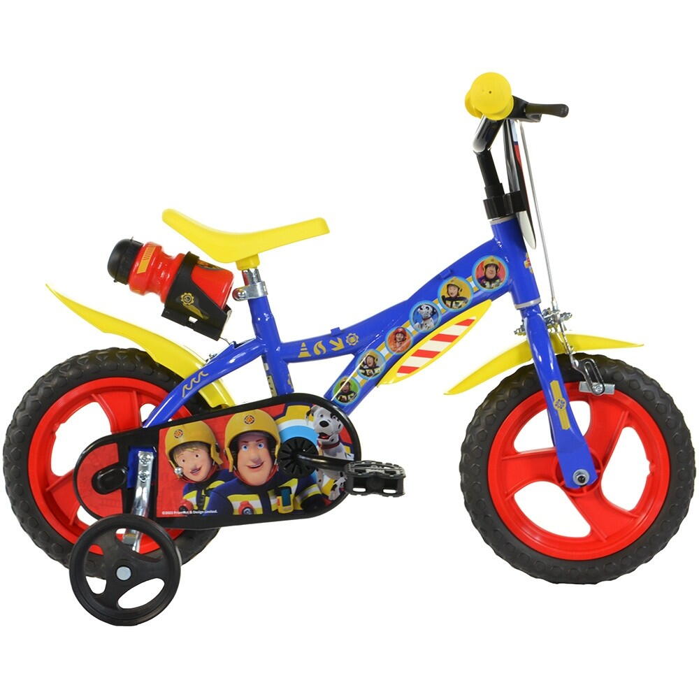 Bicicleta copii 12'' - Pompierul Sam la plimbare