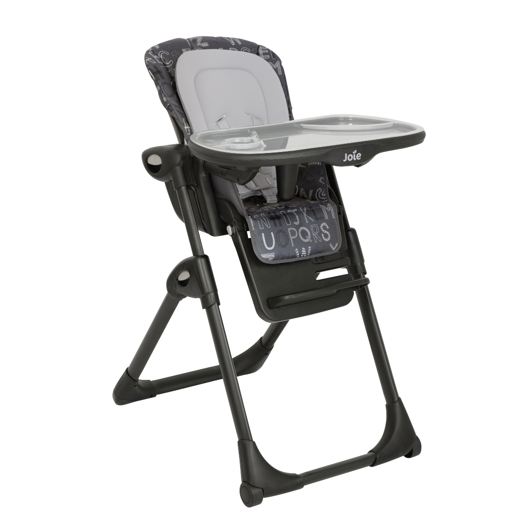 Joie - Scaun de masa Mimzy Recline ABC Charcoal, nastere - 15 kg