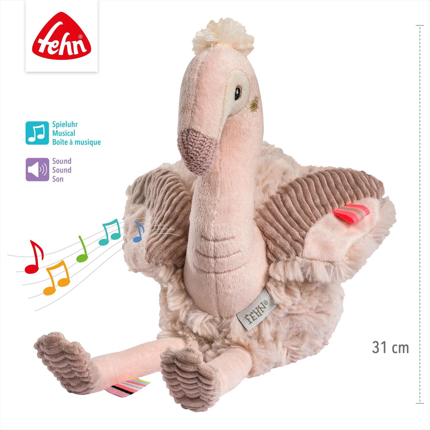 Jucarie muzicala cu senzor plans - Flamingo