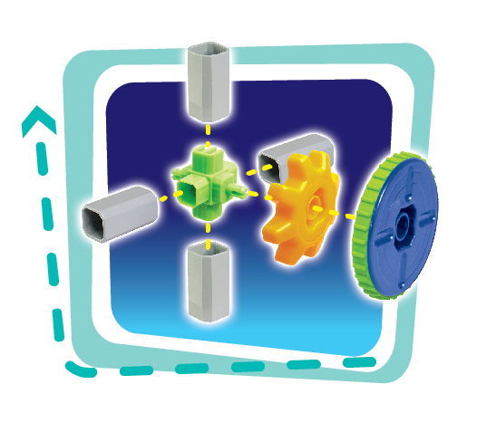 Set de constructie 3 in 1 STEM - Vehicule nazdravane