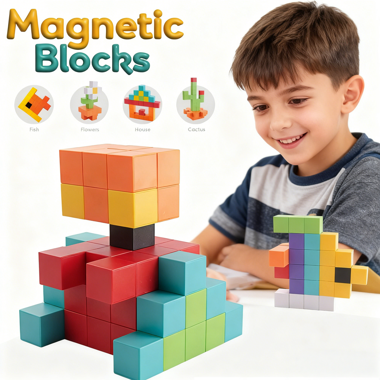 Joc de logica STEM magnetic - Modele 3D