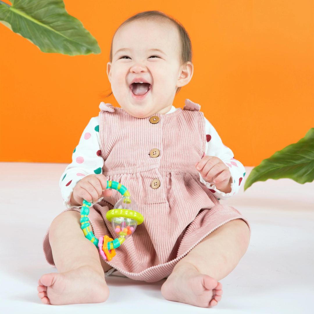 Bright Starts - Set cadou 8 buc dintitori usor de prins “Teeth Relief”