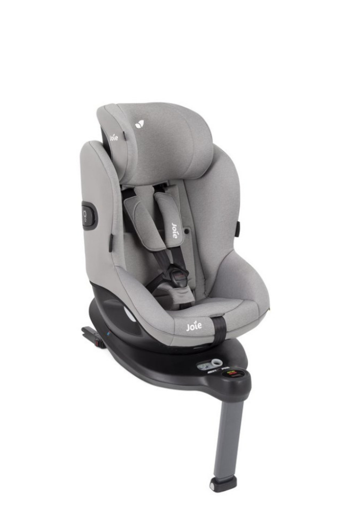 Joie - Scaun auto i-Spin 360° E Gray Flannel, 61 cm-105 cm, testat ADAC si certificat R129