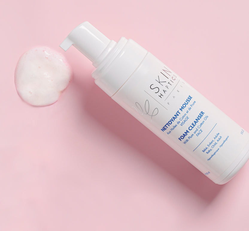 Skinhaptics cleansing foam, enriched with cotton seed and plum oil, leaves skin perfectly clean and soft, 150 ml