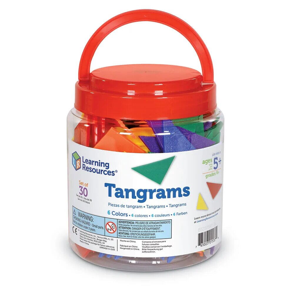 Tangram in 6 culori
