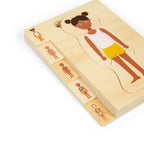 Puzzle anatomic din lemn - Fetita