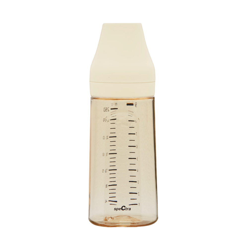 Biberon anticolici premium cu tetina S, galben (260 ml)