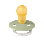 BIBS - Suzeta fosforescenta Colour Glow Latex, tetina rotunda, 18 luni +-Sage