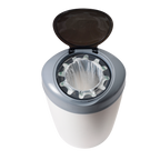 Pachet Cos pentru scutece + 6 Rezerve Tommee Tippee Sangenic Simplee Reciclabil, Alb / Gri