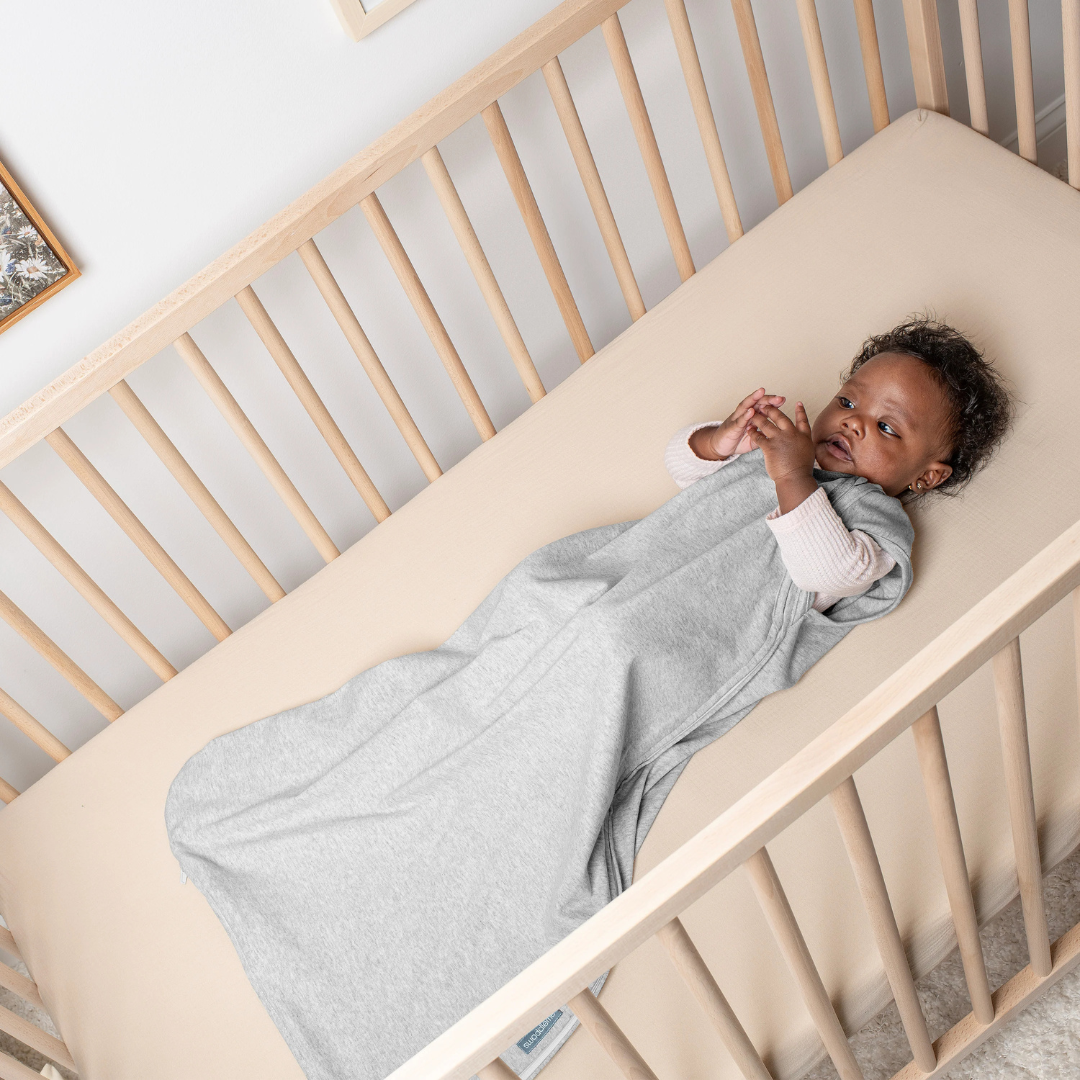 Ingenuity - Sac de dormit Swaddle Me 3-18 luni, 2.5 TOG, Night Sack Sleeper, Heather Grey