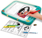 LISCIANI Tablita de desen cu lumini Vaiana 2 din plastic, 5 ani+, cu sabloane si accesorii creative