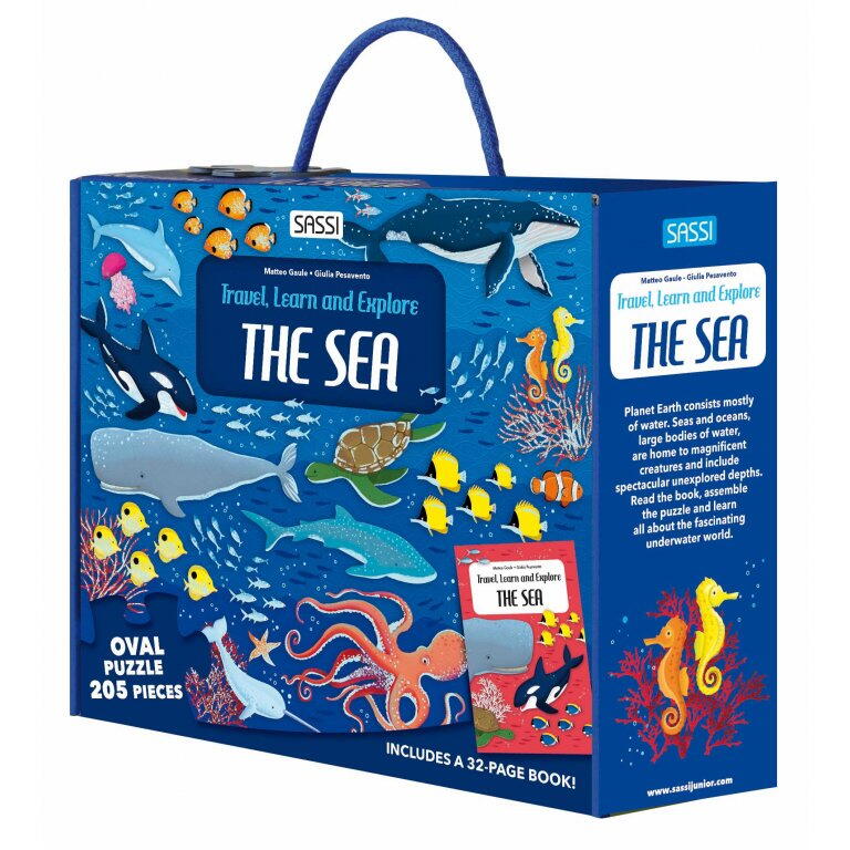 Cunoaste si exploreaza - Puzzle Mari si oceane (205 piese)
