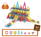 Joc magnetic - Parcarea masinutelor 94 piese (7.5 cm)