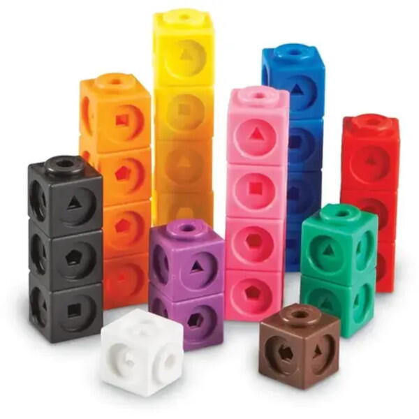 Set 100 piese MathLink® - Cuburi de construit si numarat