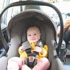 Joie - Scoica auto i-Snug 2 cu tetiera reglabila, 40-75 cm, Cashew, testata ADAC si certificata R129