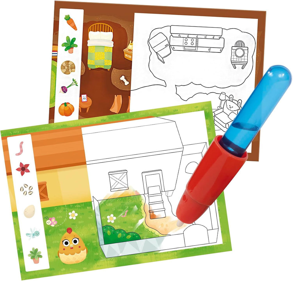 Set Water Magic de colorat: La ferma cu Squishies