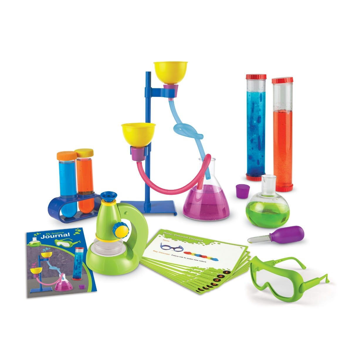 Set de stiinta primar Deluxe cu microscop