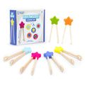 Set 6 pensete din lemn