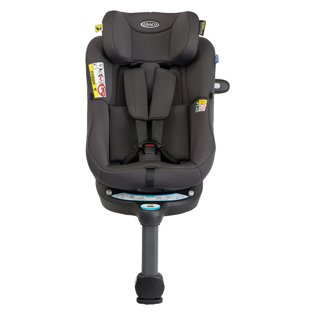 Graco - Scaun auto Turn2Me 360° DLX Iron, 40-105 cm, certificata R129 si testat ADAC