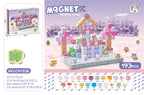 Cuburi magnetice  - Universul printeselor 193 piese (2 cm)