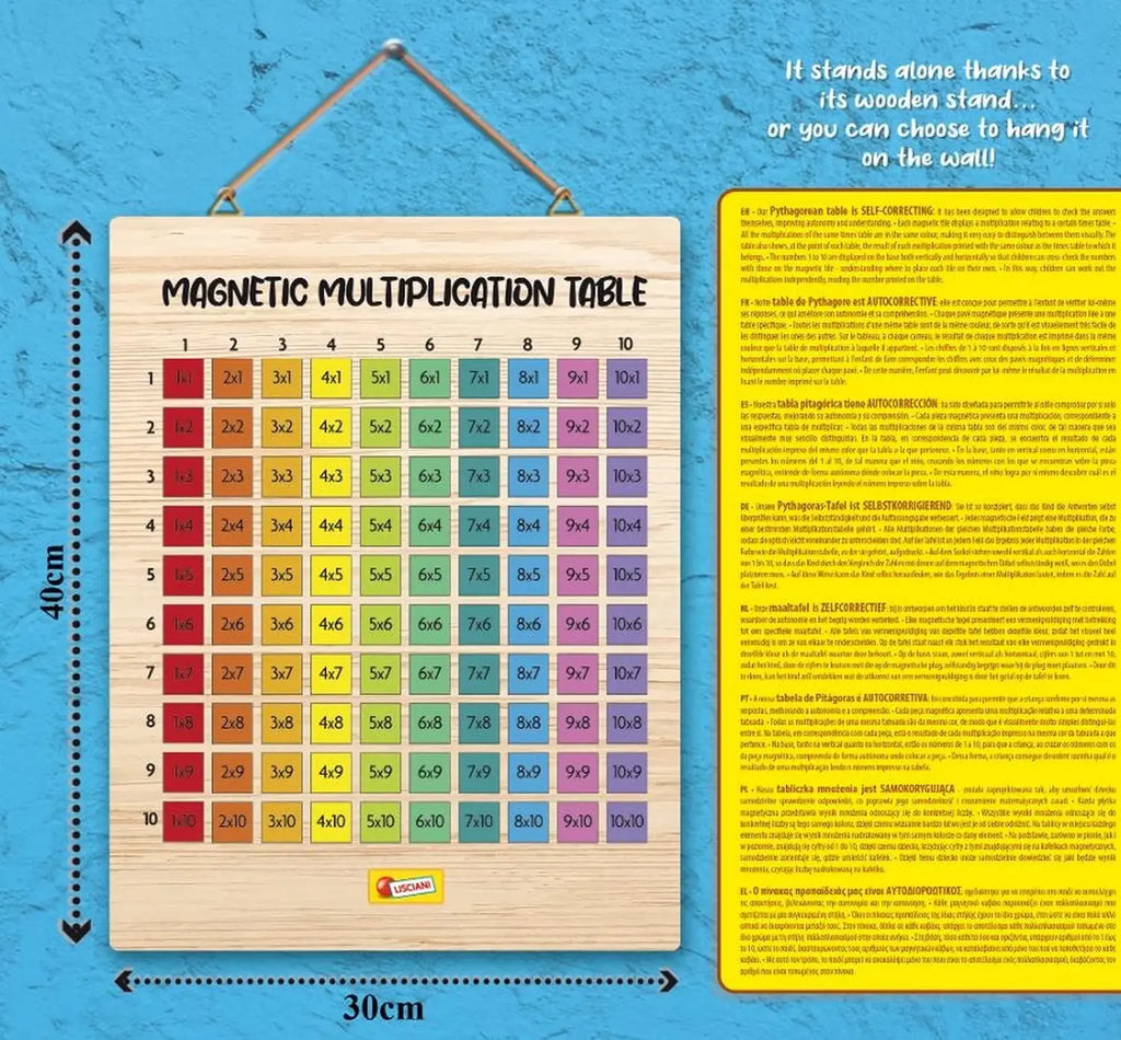 Tabla inmultirii magnetica