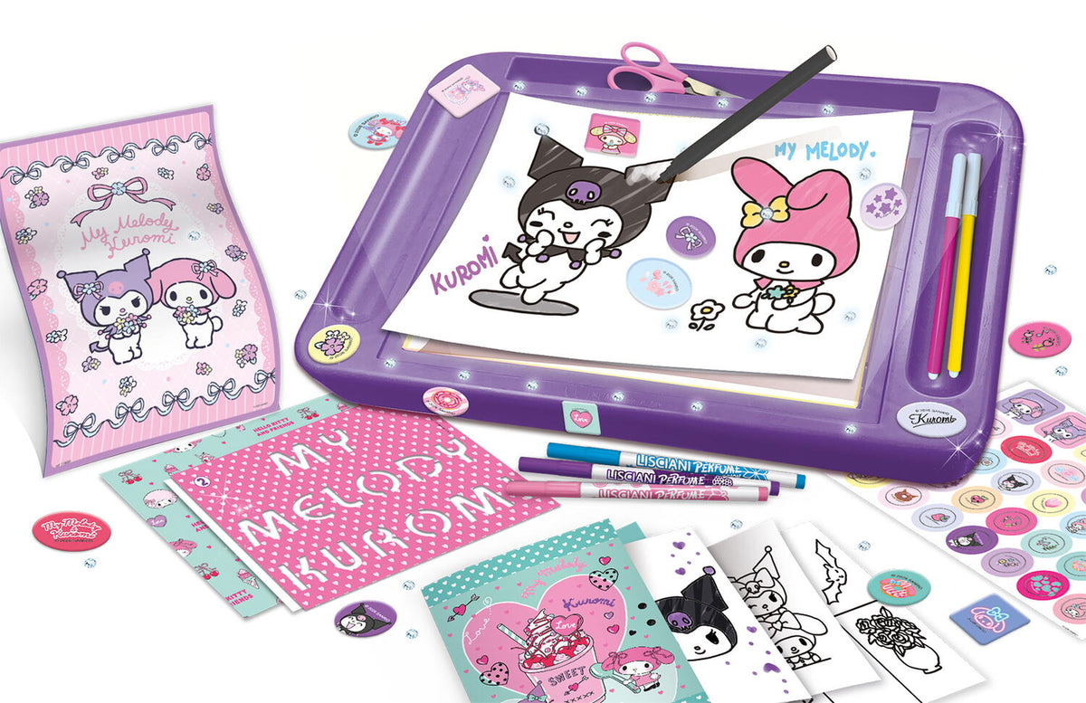 Tablita de desen cu lumini - My Melody & Kuromi