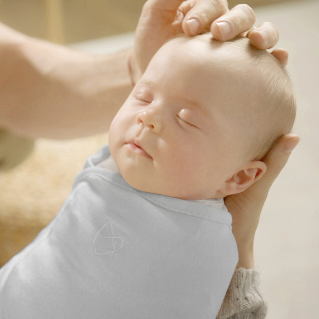 Ingenuity - Sistem de infasare Swaddle Me 0-3 luni, colectia Monogram, Scribble Elephant