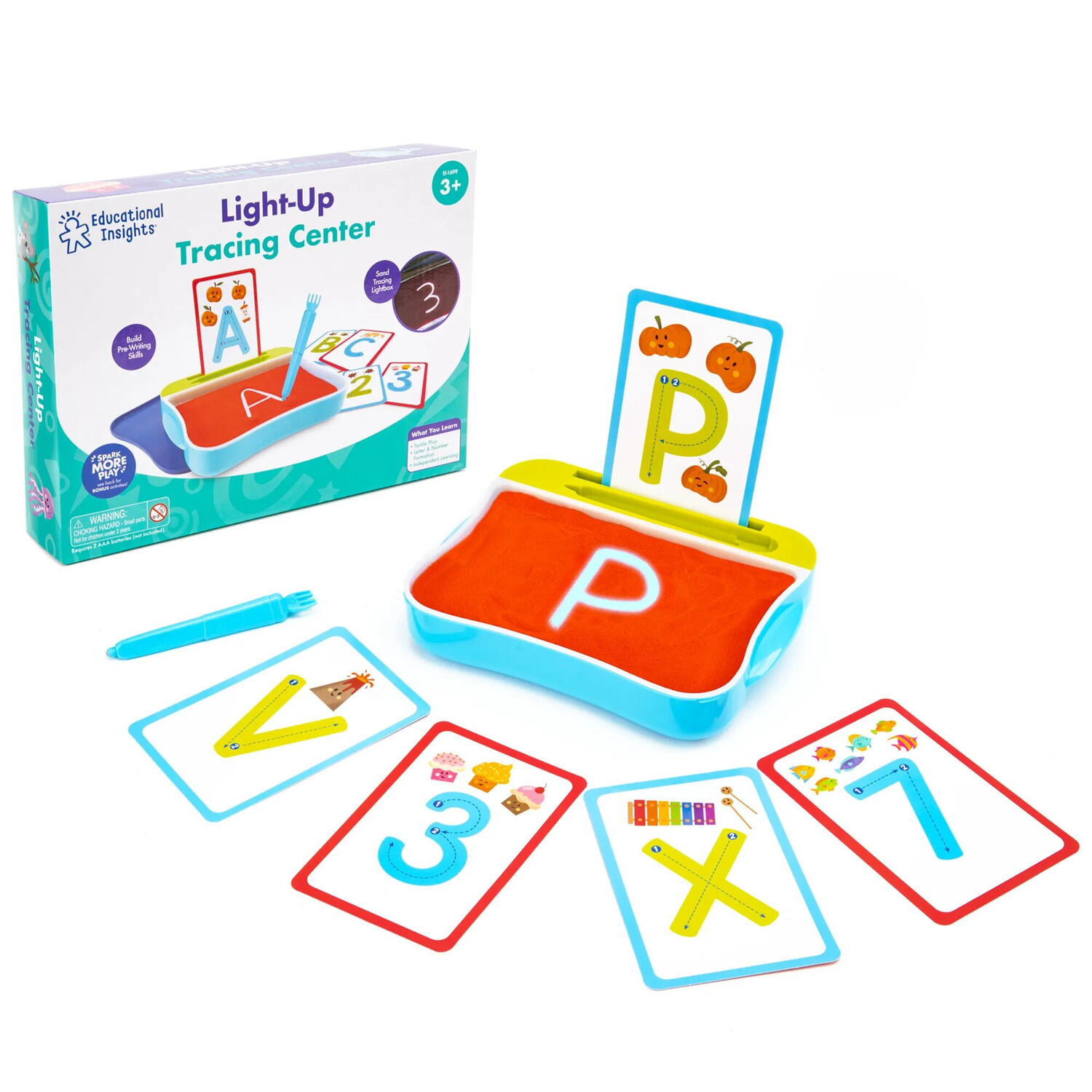 Set tavita senzoriala cu LED - Invat sa scriu