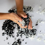 Spuma de modelat Playfoam Pluffle™ Twist -  Alb si negru
