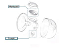 SPECTRA Set Cupe Hands Free 28 mm plastic PP silicon DEHP compatibile pompe Spectra