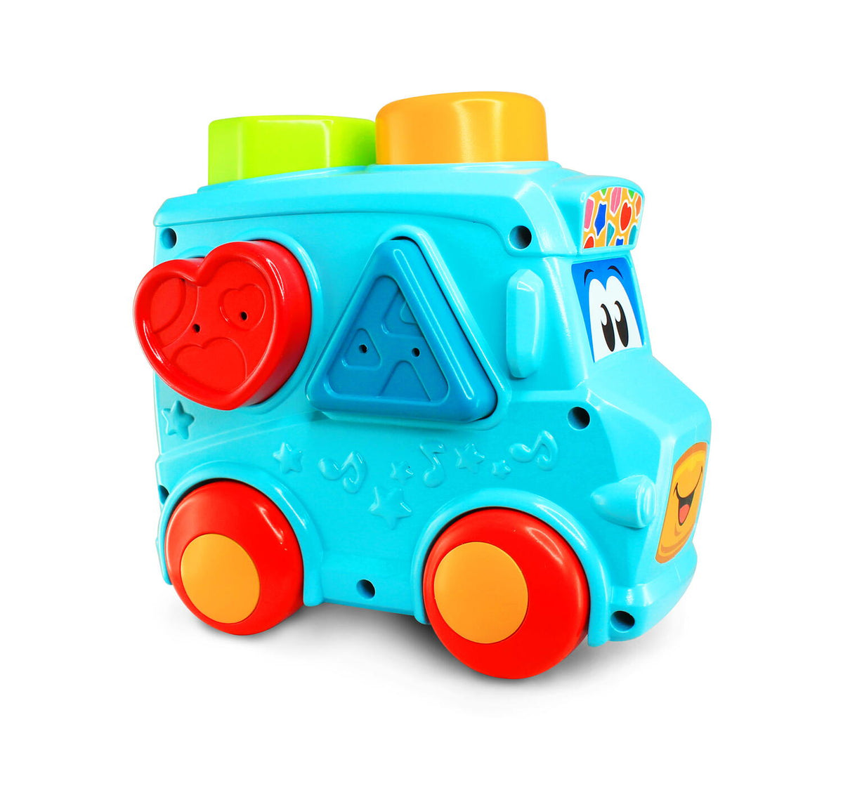 Set 3 in 1 - Autobuz cu sortator, cilindru & turnulet cu bile