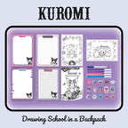 LISCIANI Kit creatie cu ghiozdane Kuromi 4 ani+ plastic poliester tablite reutilizabile si markere