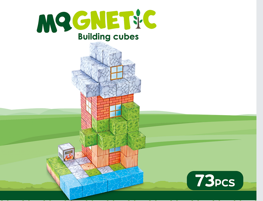 Cuburi magnetice - In natura 73 piese (2.5 cm)