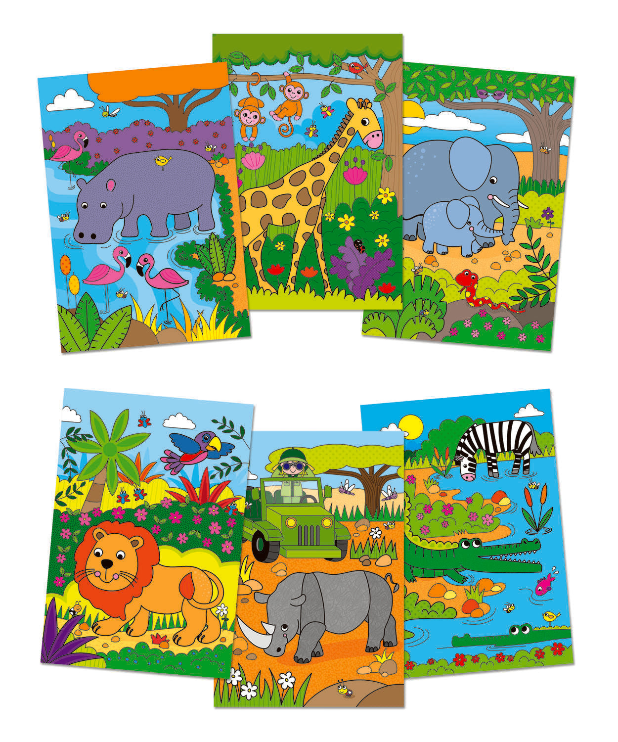 Water Magic: Carte de colorat Safari