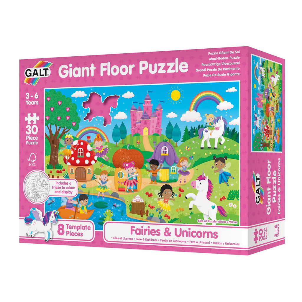 Puzzle Podea: Zane si unicorni (30 piese)