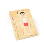 Puzzle anatomic din lemn - Baiat