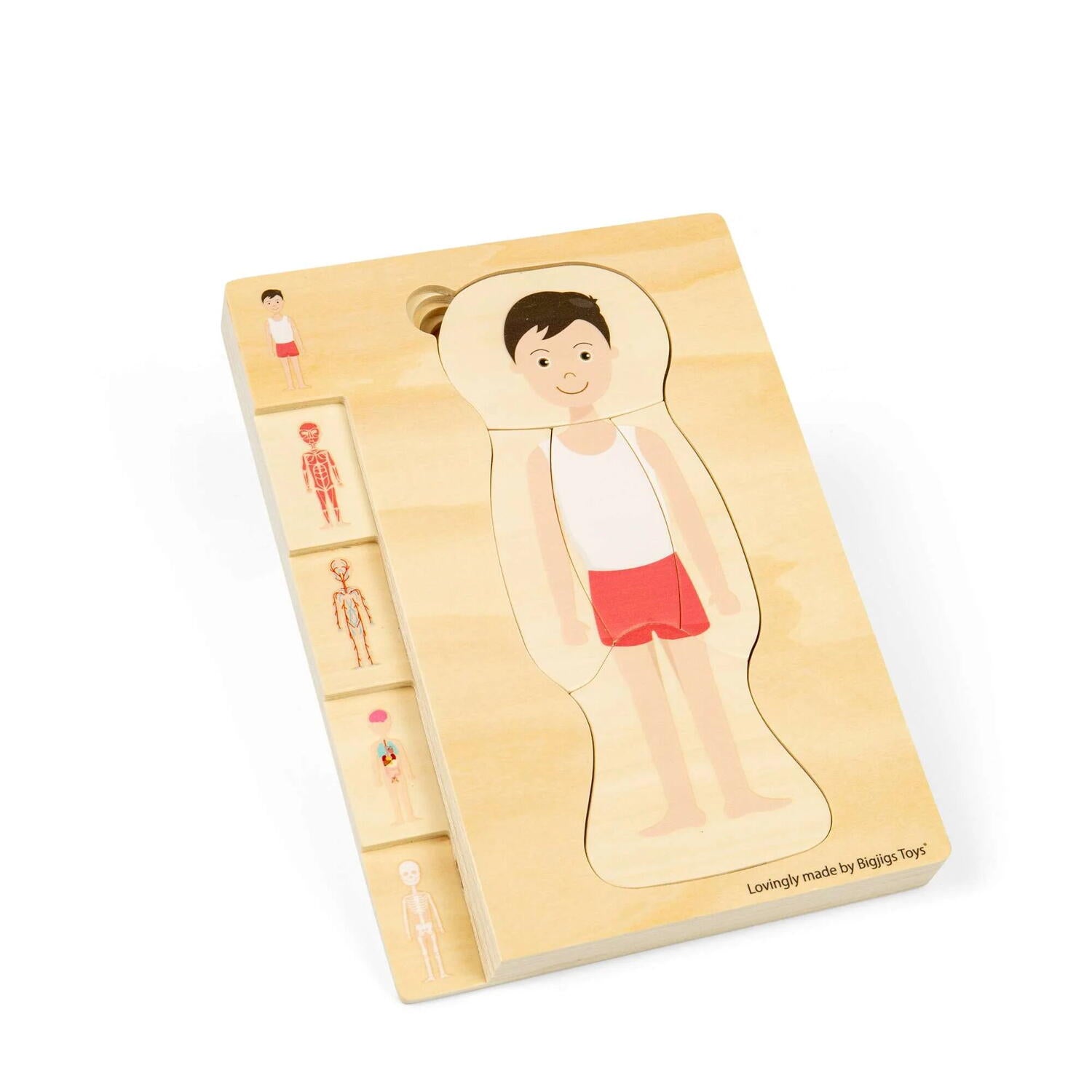 Puzzle anatomic din lemn - Baiat