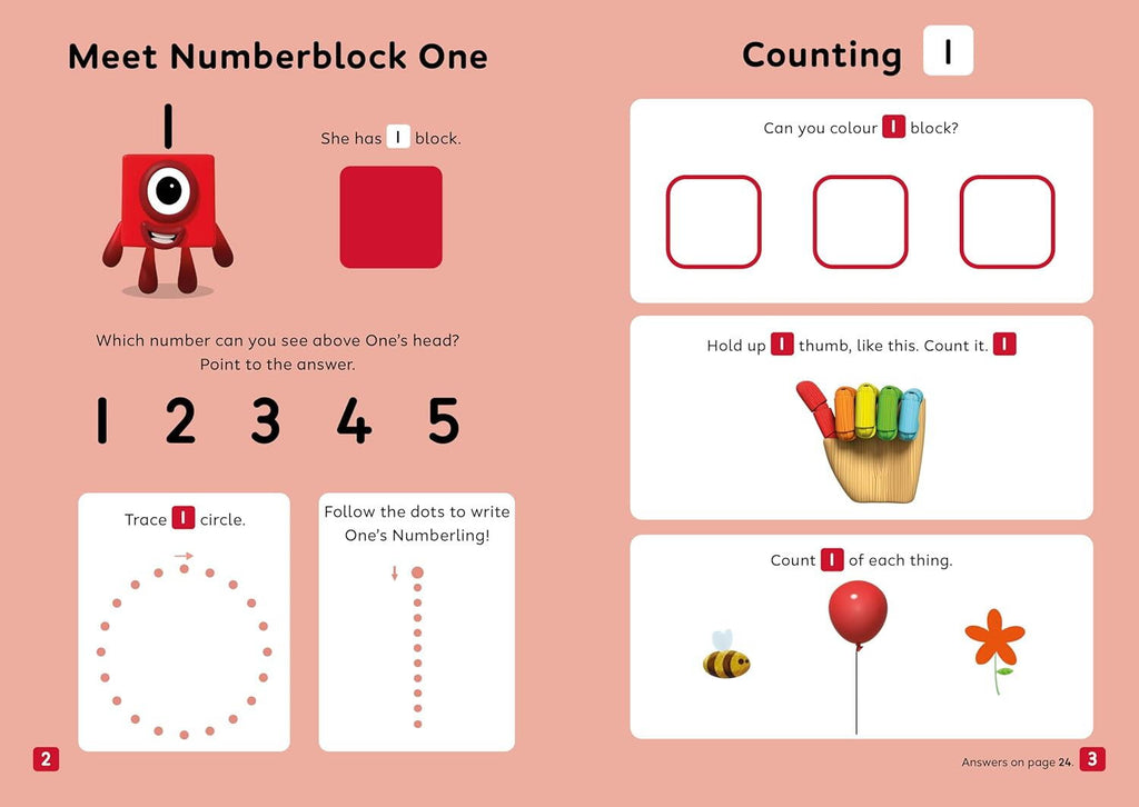 Carte cu activitati Numberblocks - Hai sa numaram!