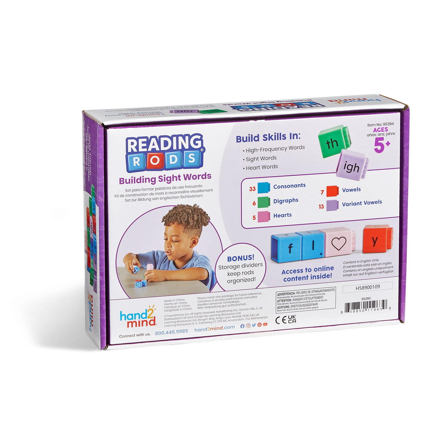 Cuburi Reading Rods® - Construim cuvinte uzuale (lb.engleza)