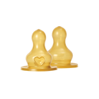 BIBS - Set 2 tetine pentru biberon, Latex, flux rapid