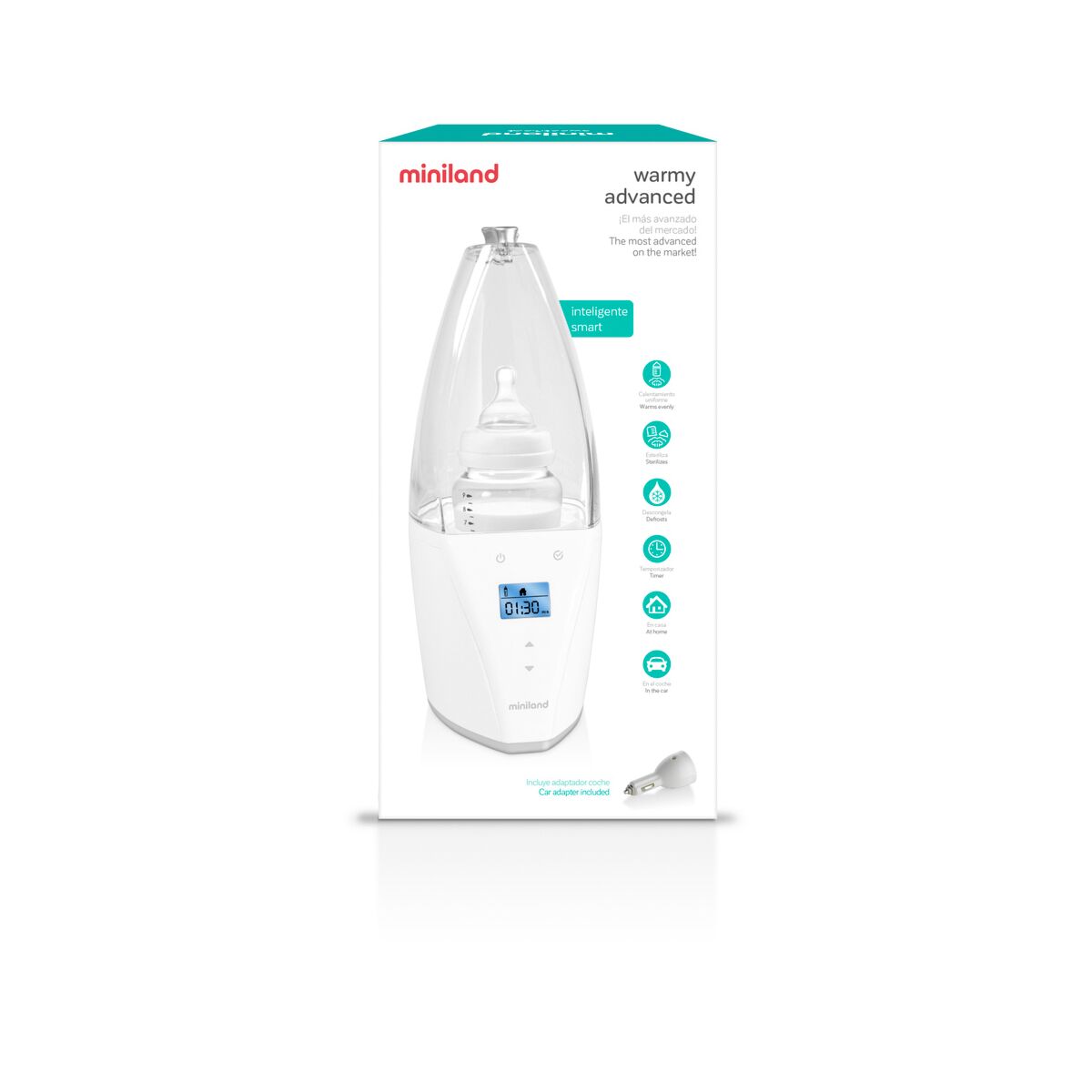 Incalzitor si Sterilizator Casa si Auto Miniland Warmy Advanced Silver