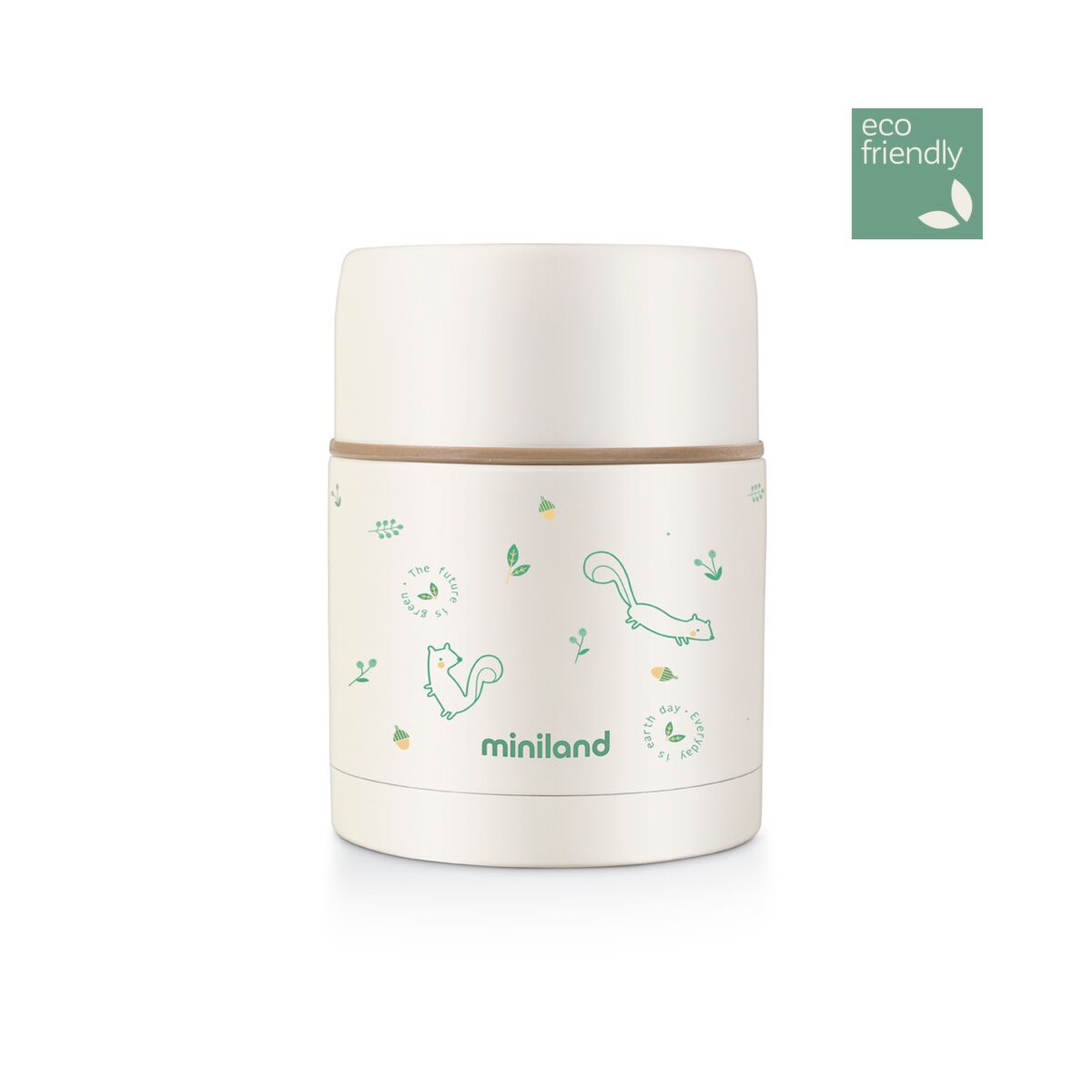 Miniland Natur Solid Food Thermos 600 ml