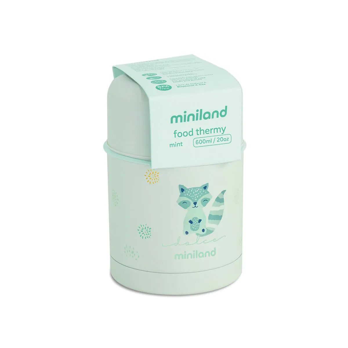 Termos mancare solida Miniland Food Thermy Mint 600 ml