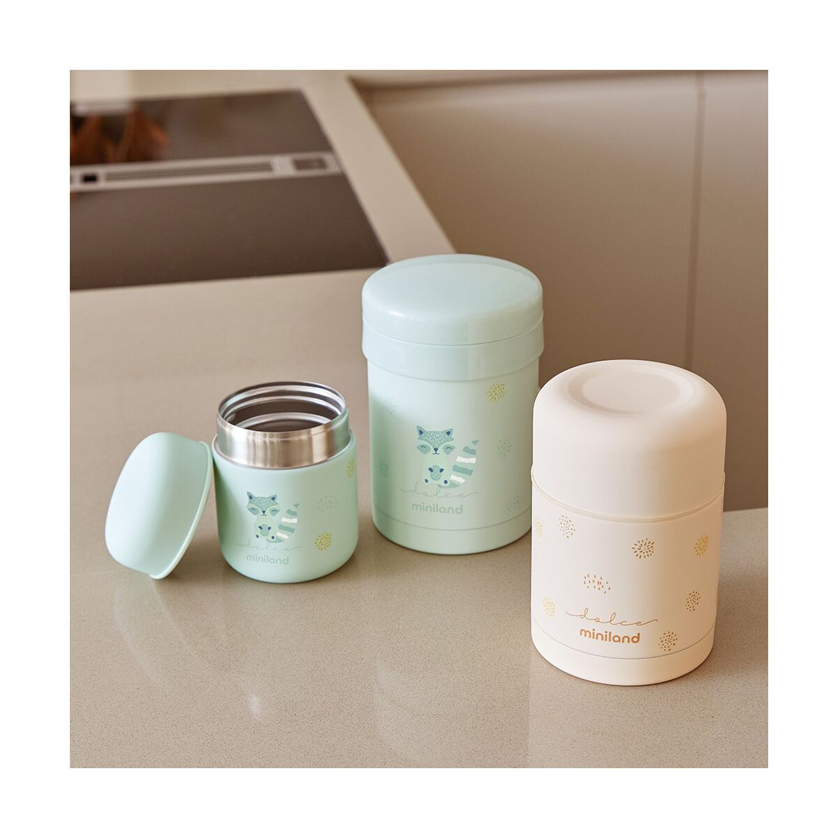 Miniland Vanilla Solid Food Thermos 600 ml