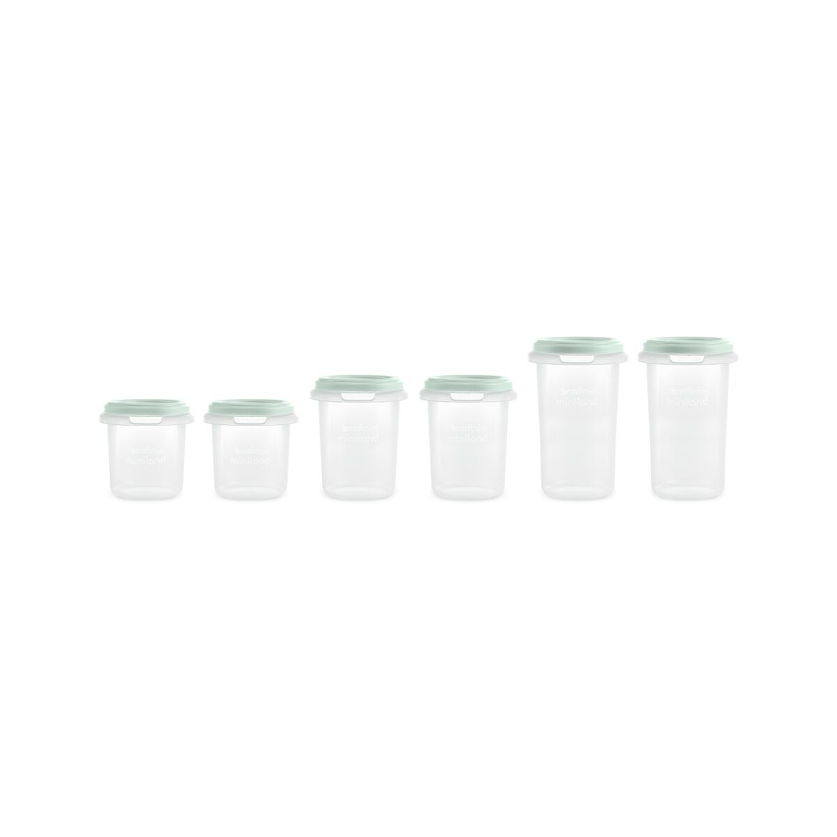 Set 6 recipiente gradate Miniland Mint