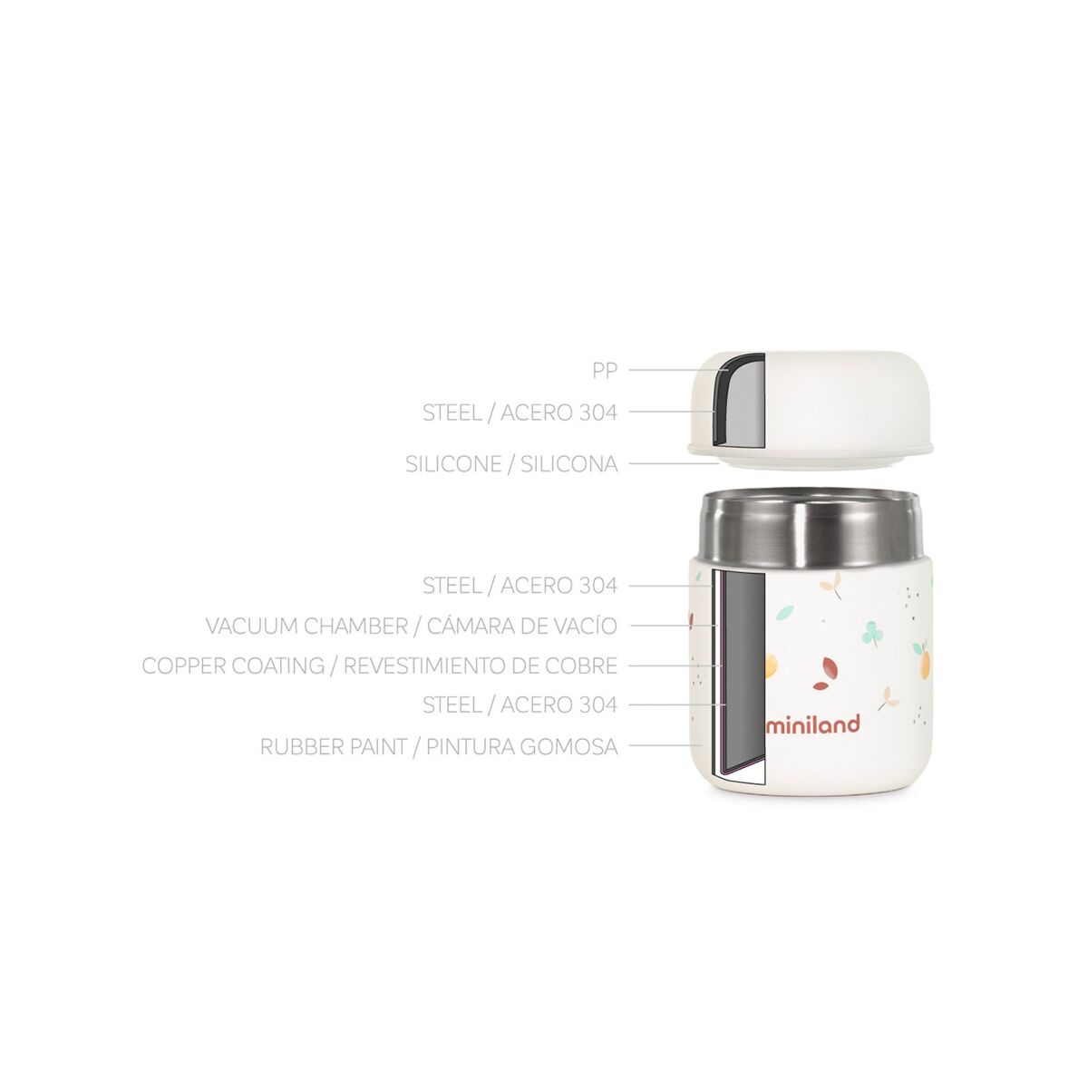 Miniland Mini Valencia 280 ml Solid Food Thermos