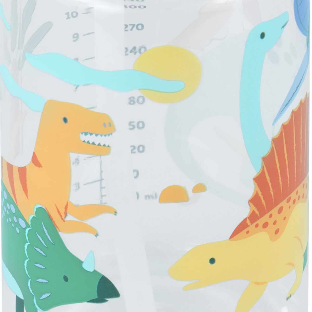 Sticla Tranzitie cu Pai, din Tritan, Miniland Kiddie Dinosaur